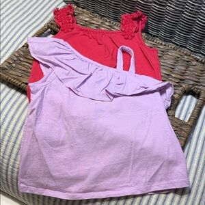 Janie and Jack Pink and Purple Tank Tops